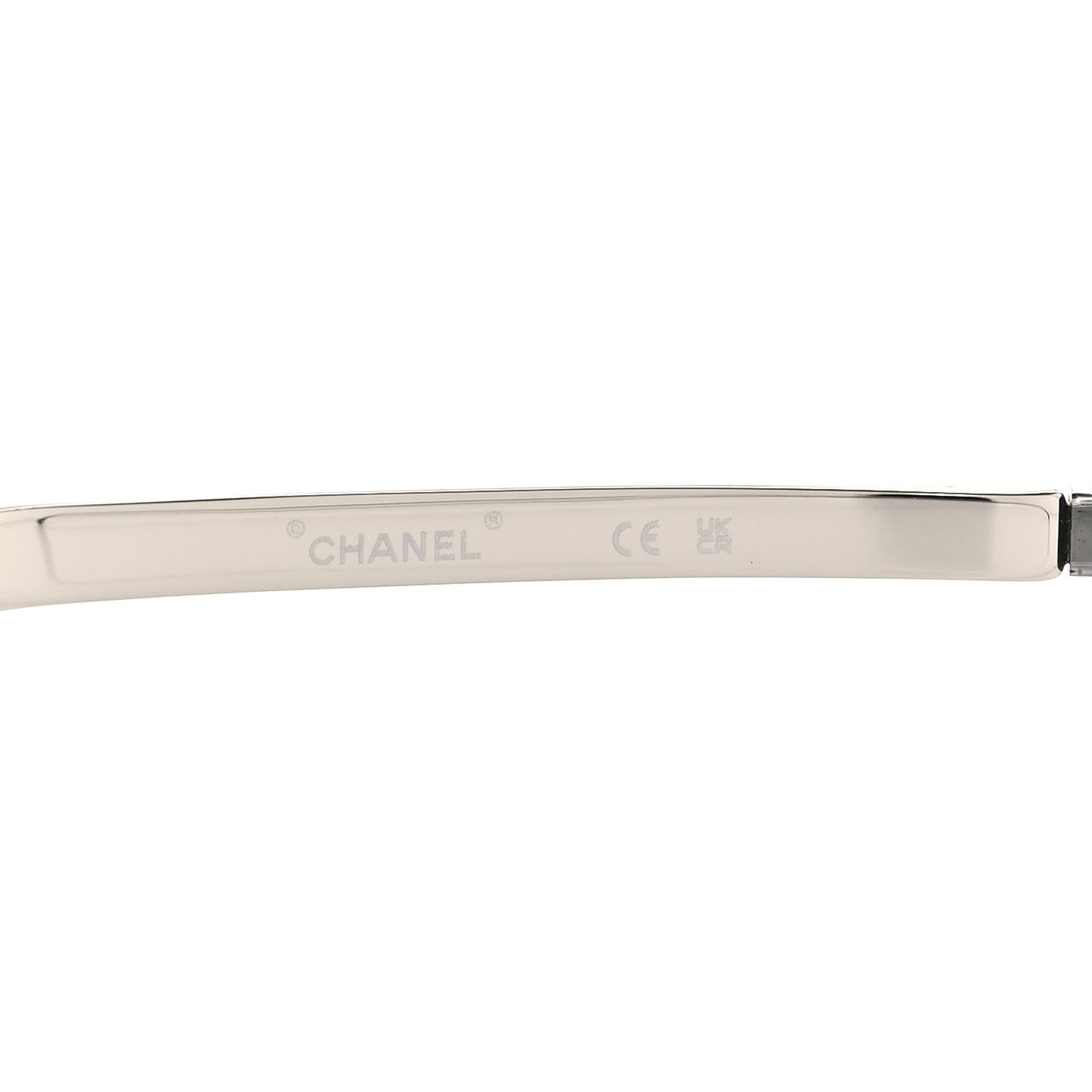 Metal Crystal Rectangular Sunglasses 71558 Silver
