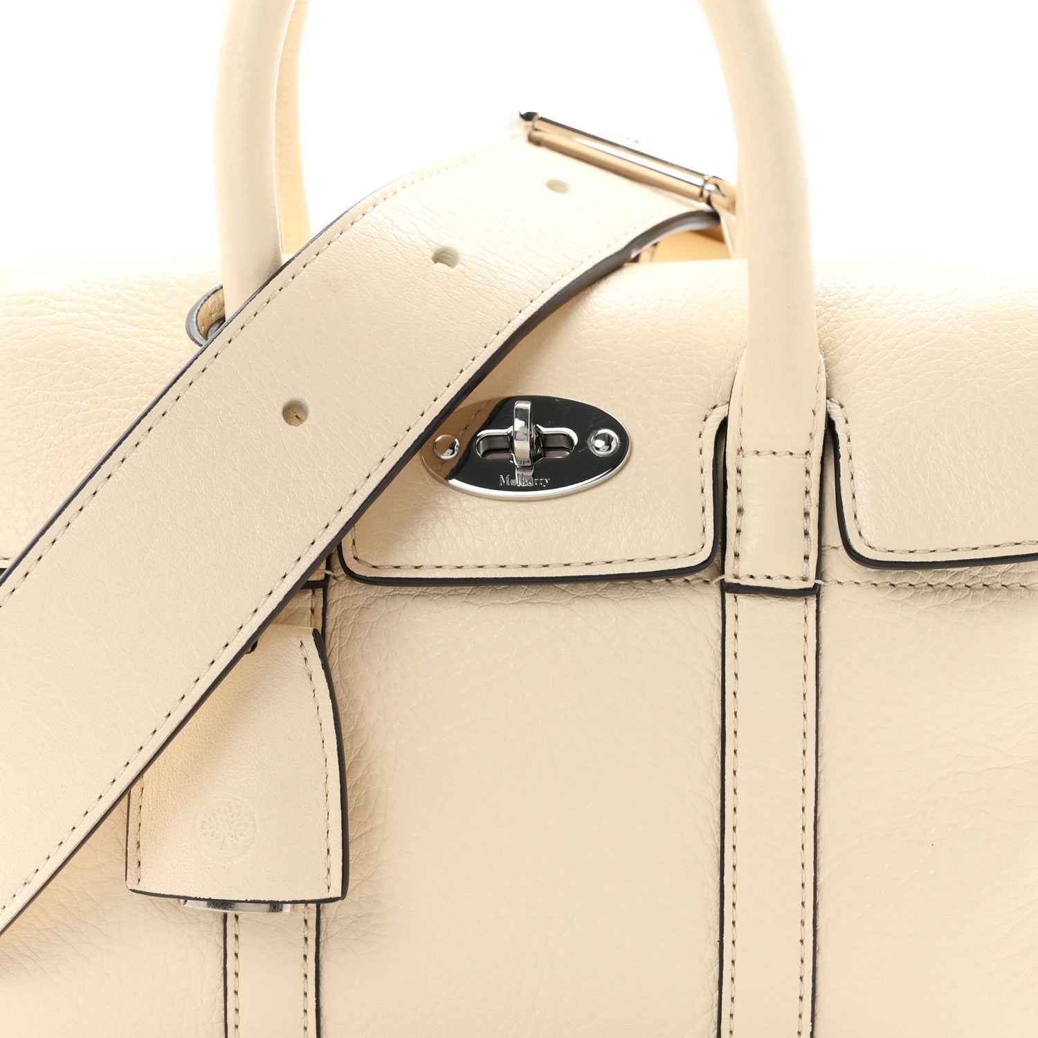 Mulberry Classic Grain Mini Bayswater White 7 of 9
