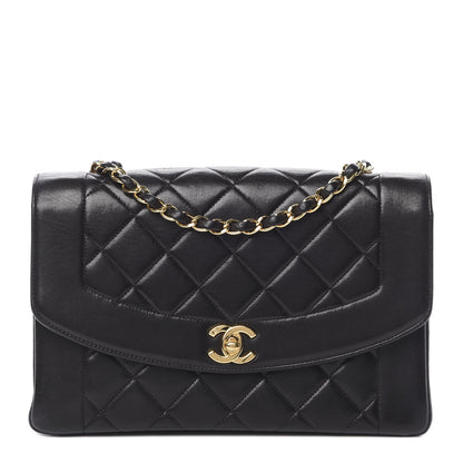 Chanel Lambskin Quilted Medium Single Flap Black 1 of 14
