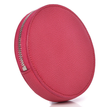 Celine Grained Calfskin Round Zip Coin Purse 3 of 9