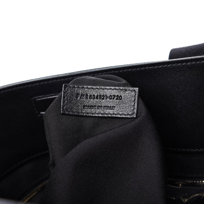 Saint Laurent Calfskin Small Daily Cabas Shopping Tote Black 9 of 10