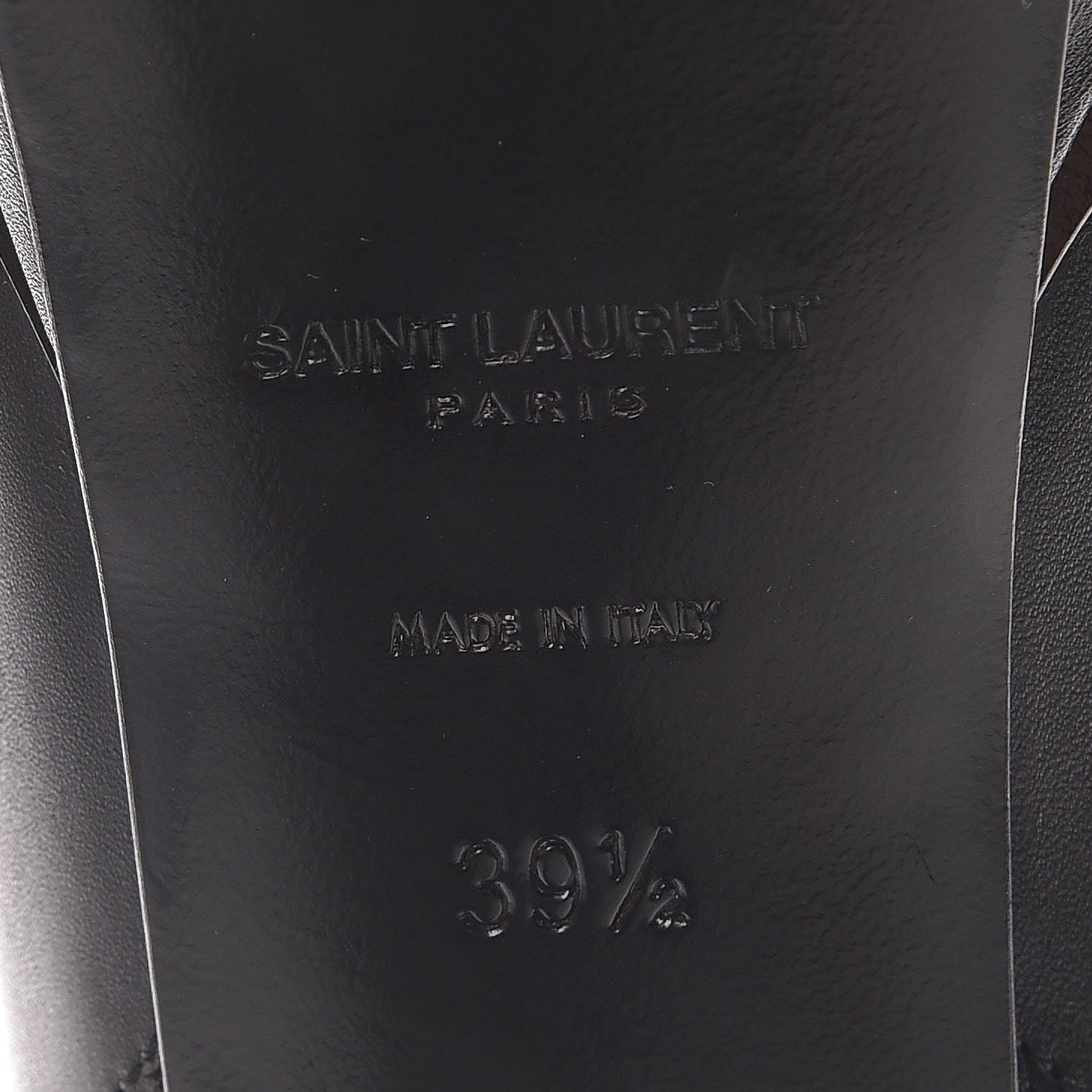 Saint Laurent Calfskin Janis 105 Ankle Boots 39.5 Black 6 of 9