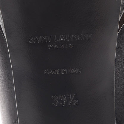 Saint Laurent Calfskin Janis 105 Ankle Boots 39.5 Black 6 of 9