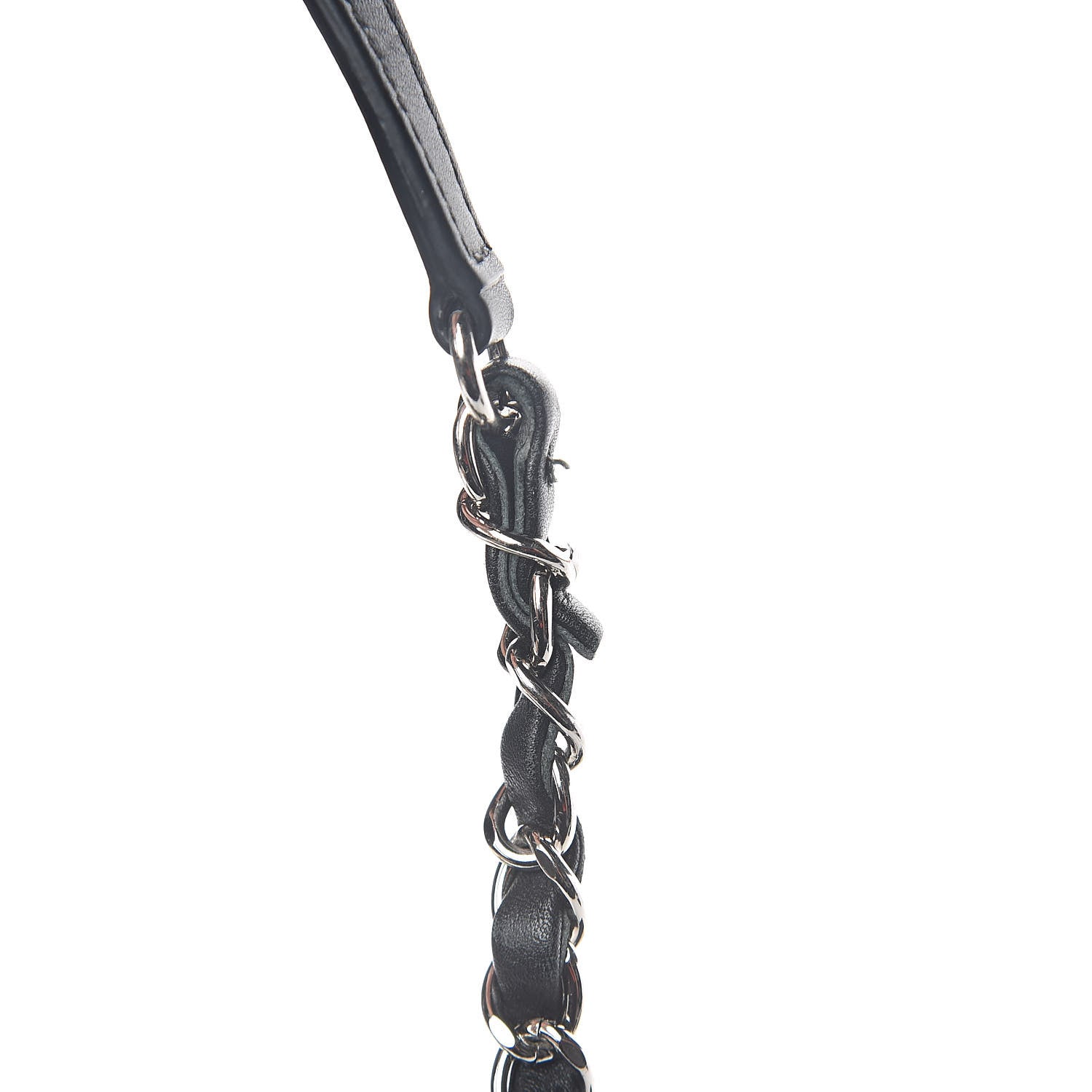 Chanel Calfskin Quilted Feather Weight Bowling Bag Black Beige 12 of 12