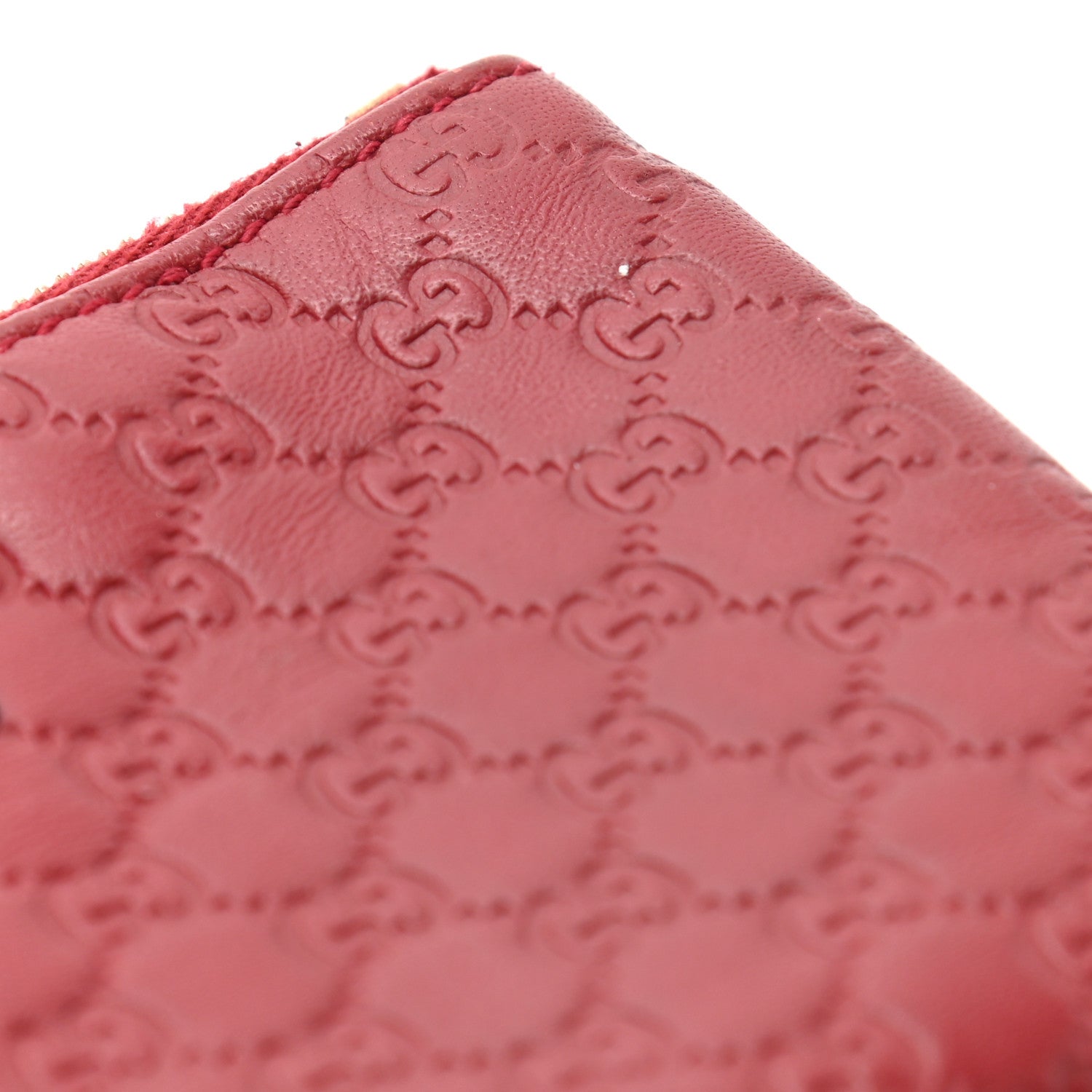 Gucci Microguccissima Key Ring Coin Case Hibiscus Red 8 of 8