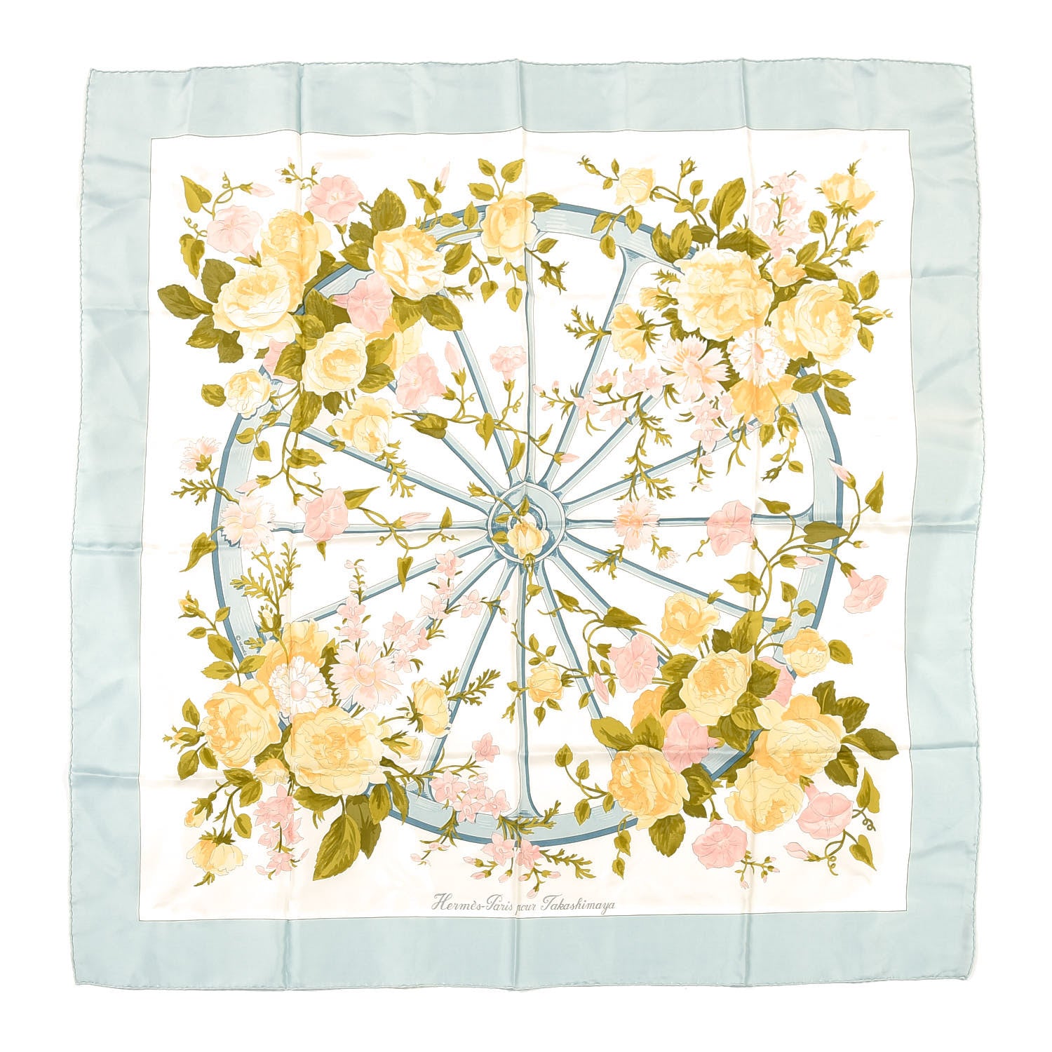 Hermes Jacquard Silk Romantique Scarf 90 1 of 5