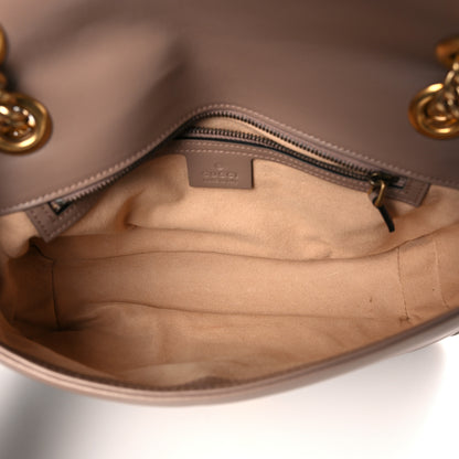 Gucci Calfskin Matelasse Small GG Marmont Shoulder Bag Porcelain Rose 5 of 9