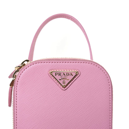 Prada Saffiano Mini Crossbody Bag Petalo 8 of 10