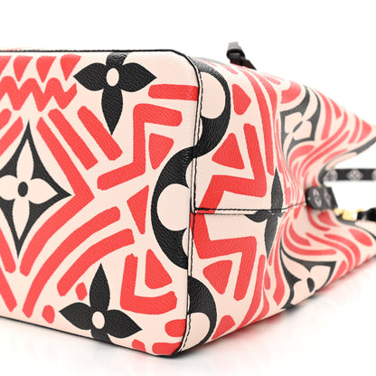 Louis Vuitton Monogram Giant Crafty NeoNoe MM Creme Rouge Black 7 of 7