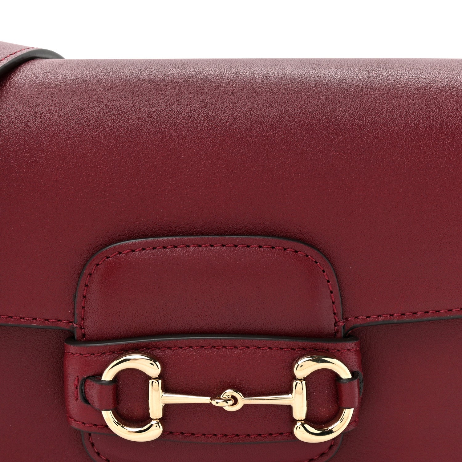 Gucci Arabella Calfskin Horsebit 1955 Shoulder Bag Rosso Ancora 8 of 12