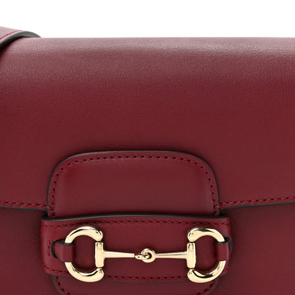 Gucci Arabella Calfskin Horsebit 1955 Shoulder Bag Rosso Ancora 8 of 12