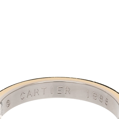 Cartier 18K Pink White Yellow Gold 2.8mm Trinity Wedding Band Ring 50 5.25 6 of 6