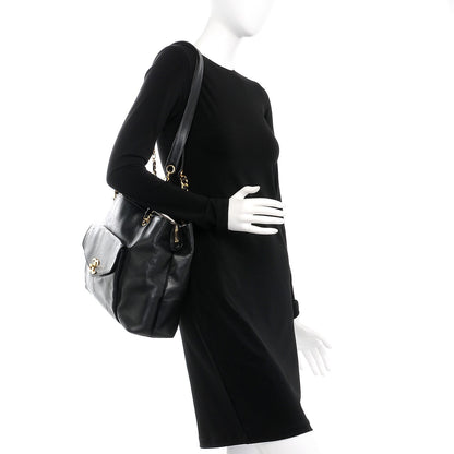 Chanel Lambskin Shoulder Bag Black 2 of 14
