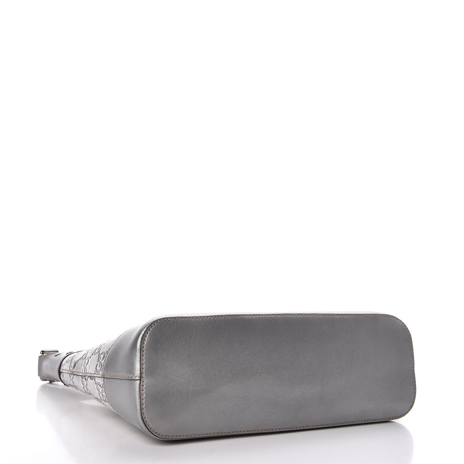 Gucci Metallic Guccissima Small Hobo Silver 4 of 10