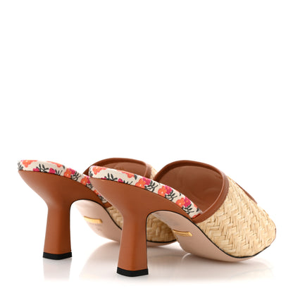 Gucci Raffia Malaga Kid Interlocking G Mabel Sandals 39 Natural 5 of 10