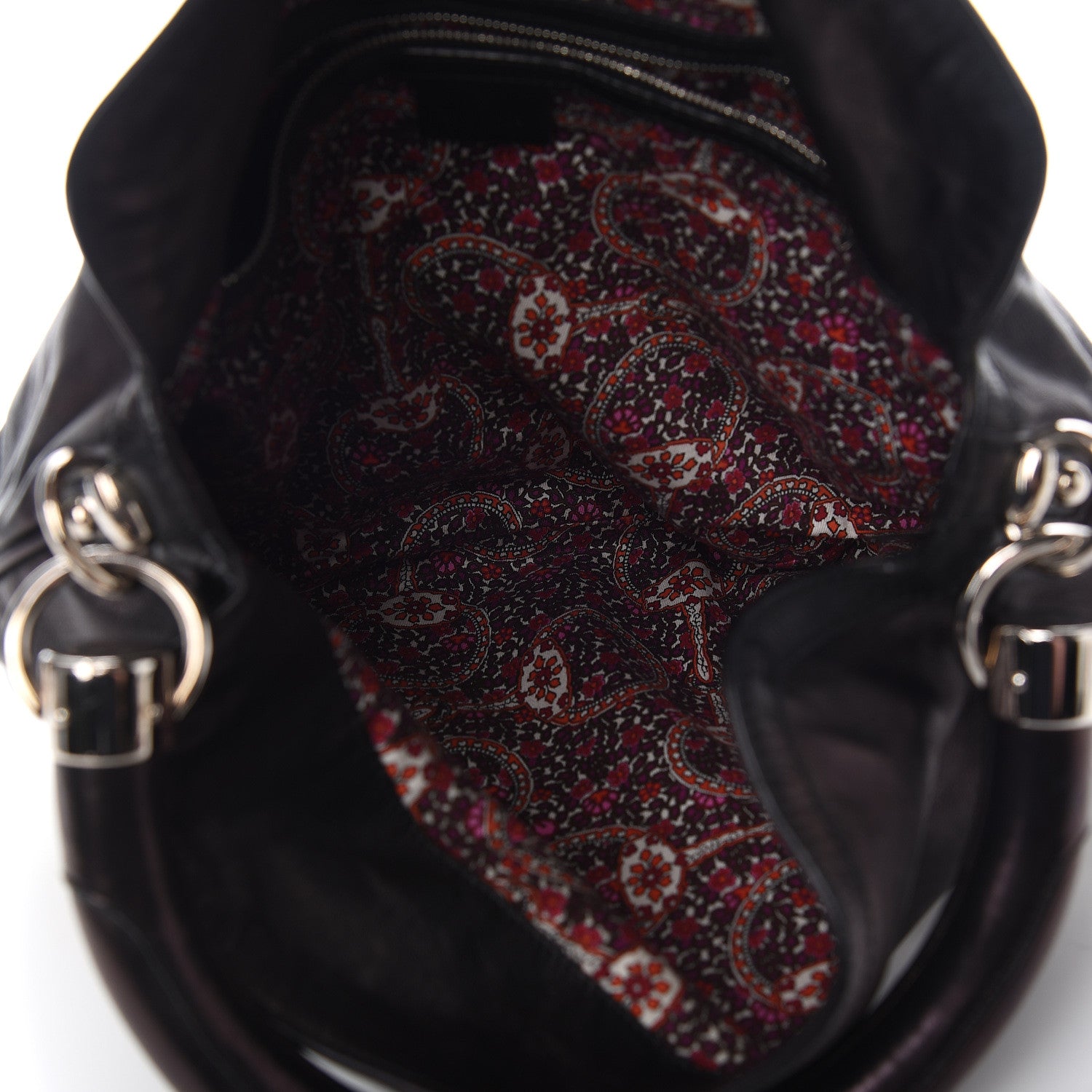 Gucci Calfskin Medium Indy Top Handle Hobo Dark Brown 4 of 12