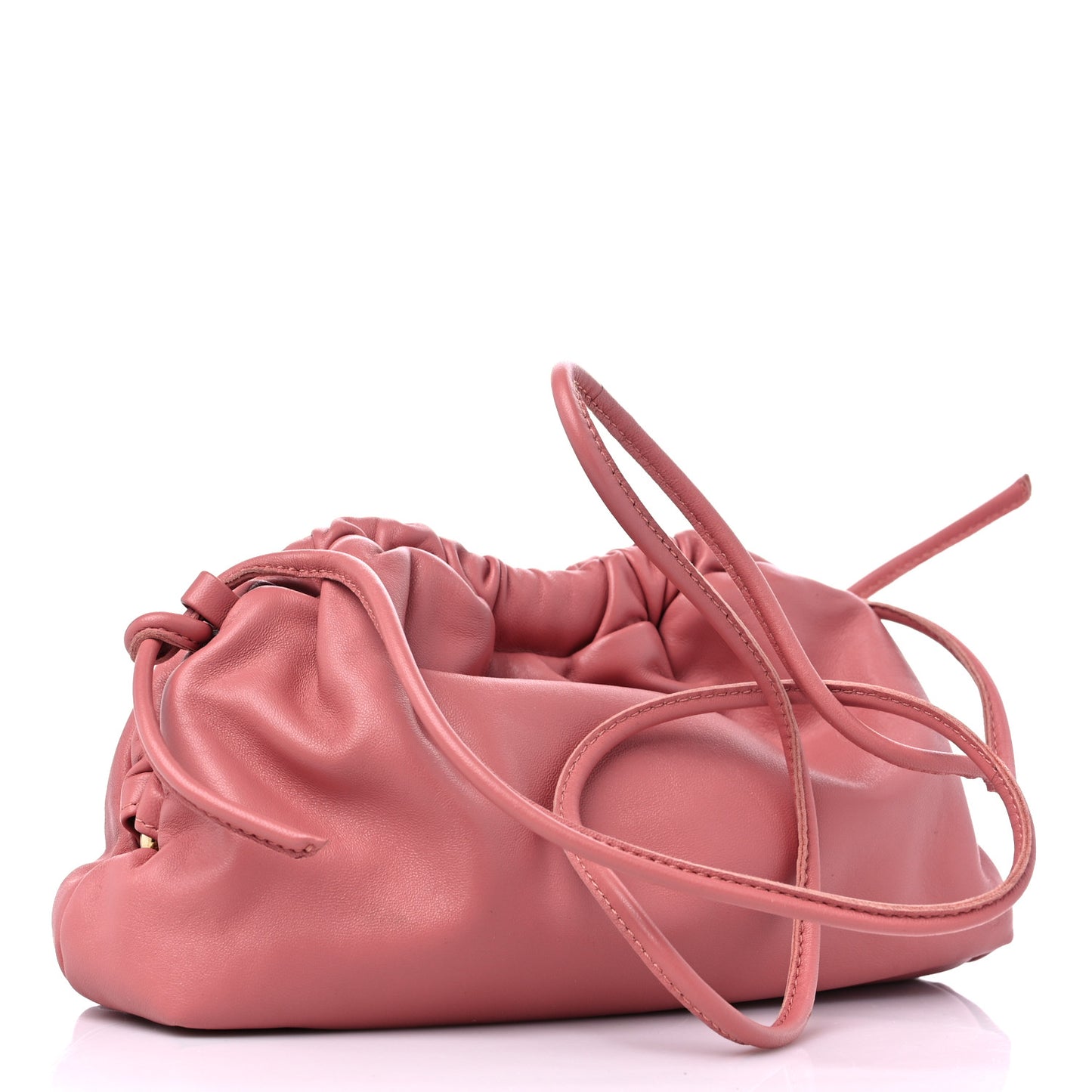 Lambskin Mini Cloud Clutch Blush