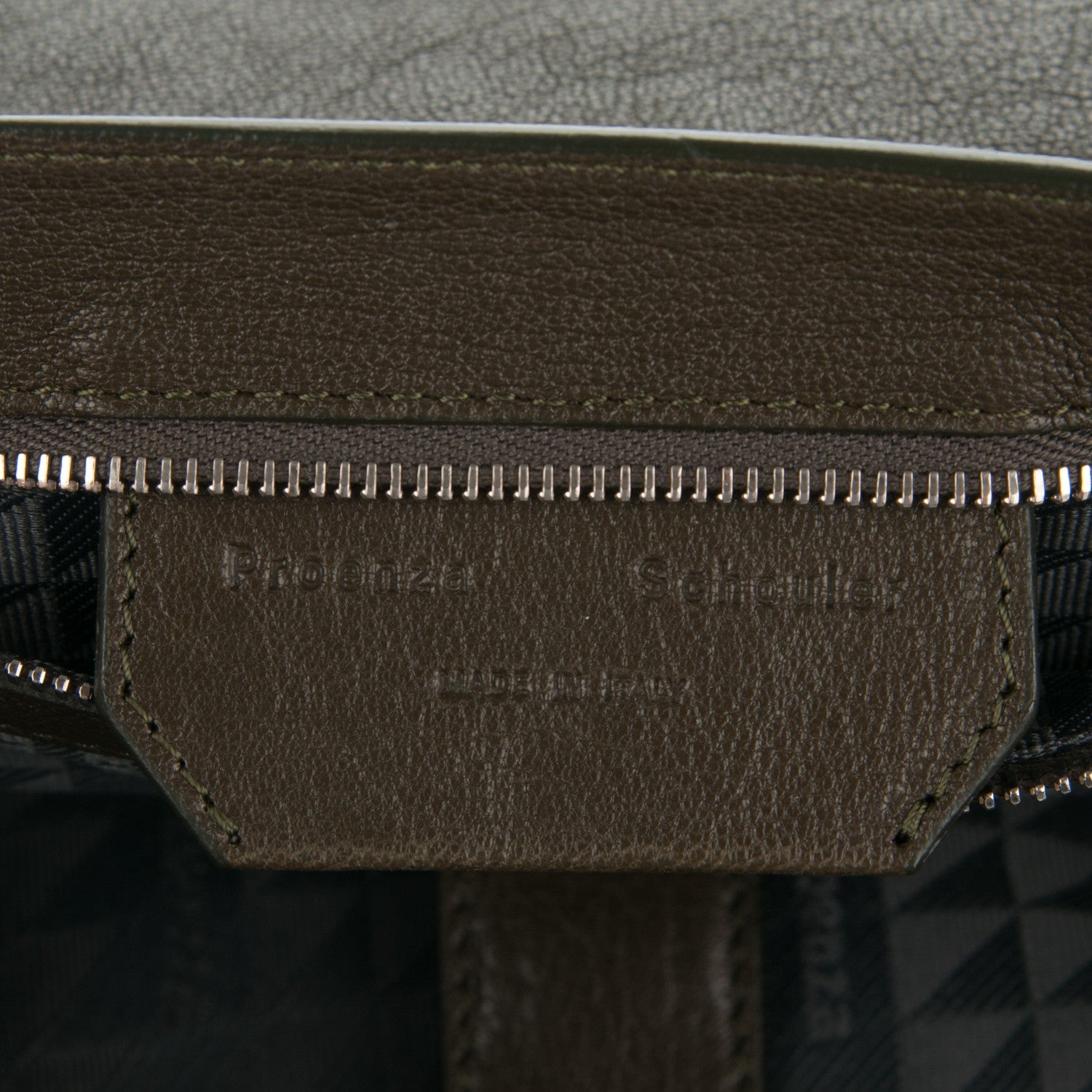 Proenza Schouler Lambskin Large PS1 Satchel Military 6 of 7