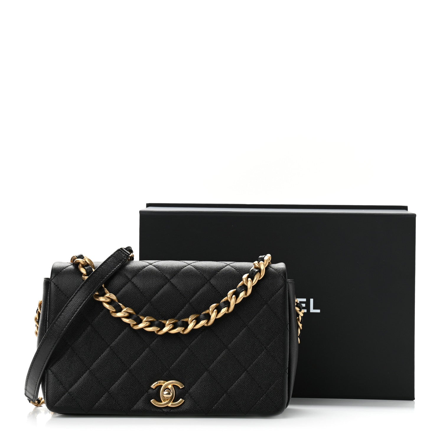 Chanel Caviar Quilted Medium Fashion Therapy Flap Bag Black 11 of 11