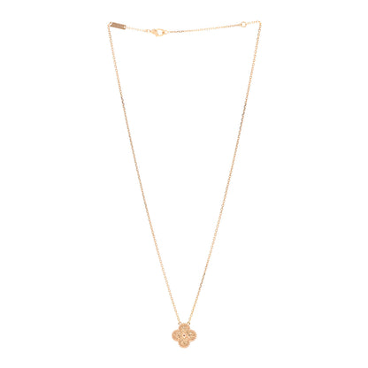 Van Cleef & Arpels 18K Rose Gold Vintage Alhambra Pendant Necklace 3 of 6