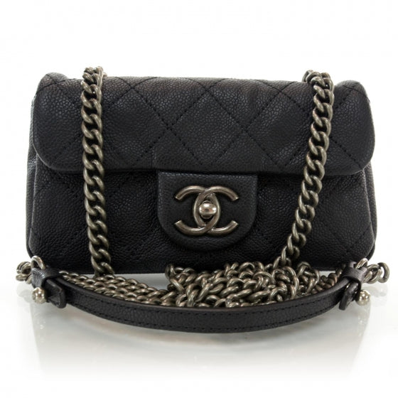 Chanel Caviar Quilted Mini Simply CC Flap Black 1 of 10