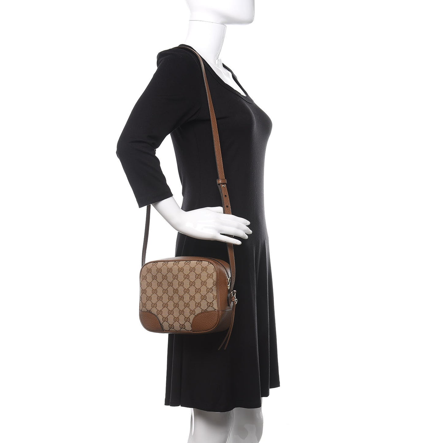 Monogram Mini Bree Messenger Bag Beige Tabacco