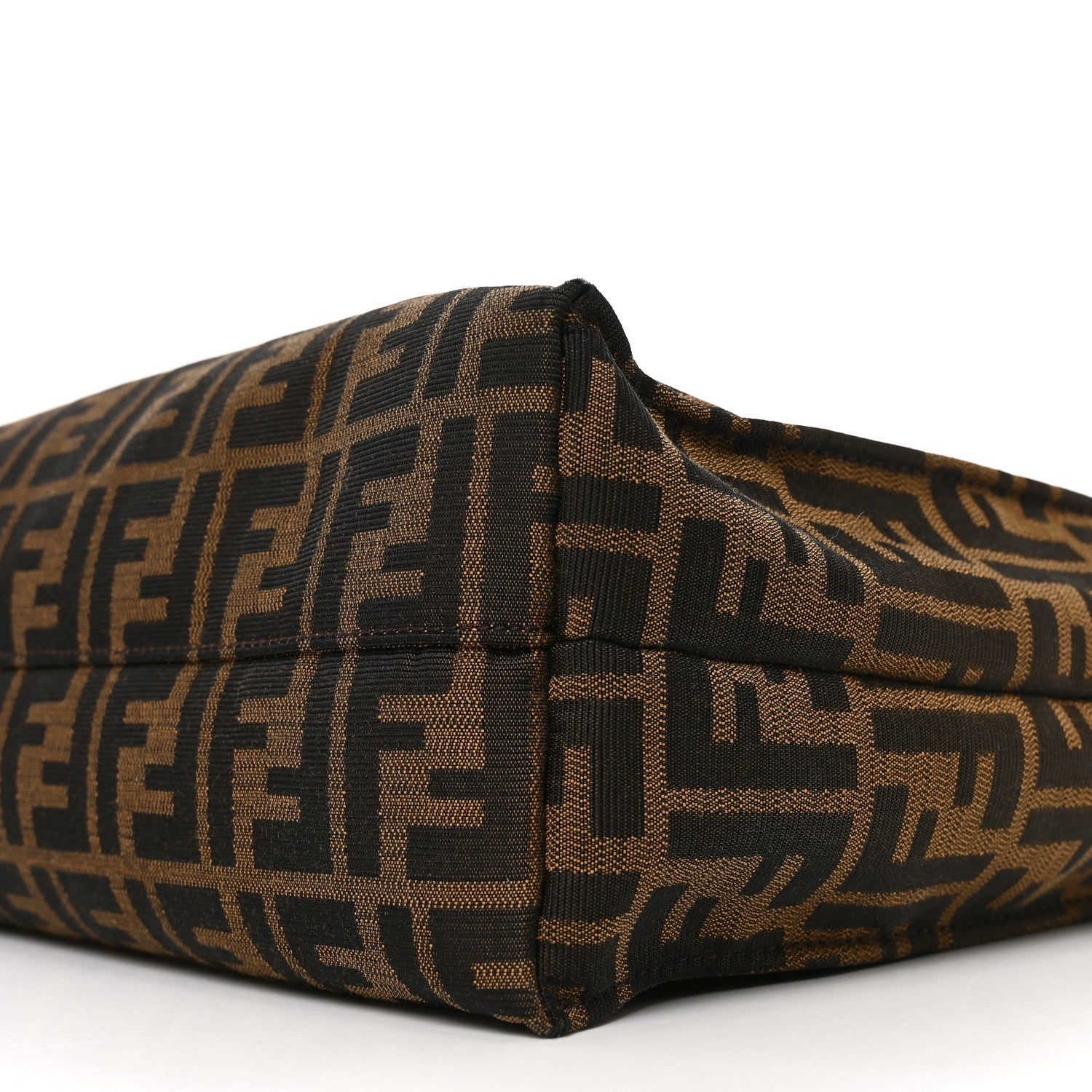 Fendi Zucca Vitello Artic Special Shopping Tote Tobacco Castagna 10 of 10