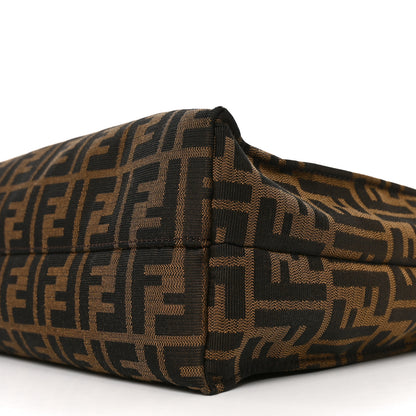 Fendi Zucca Vitello Artic Special Shopping Tote Tobacco Castagna 10 of 10
