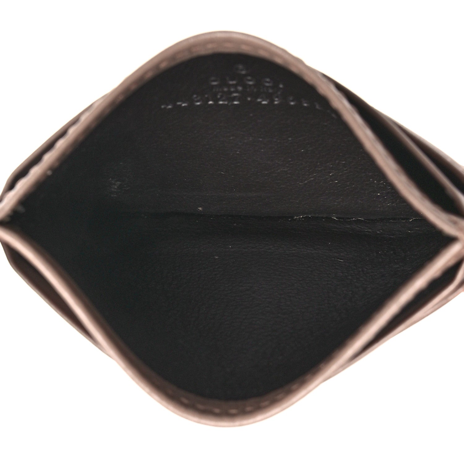 Gucci Calfskin Matelasse GG Marmont Card Holder Porcelain Rose 5 of 6