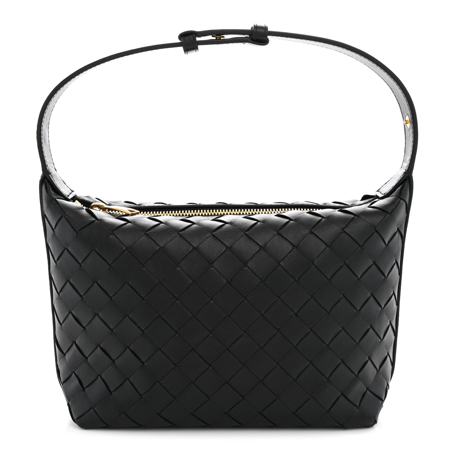 Bottega Veneta Calfskin Nappa Intrecciato Mini Wallace Black 1 of 13