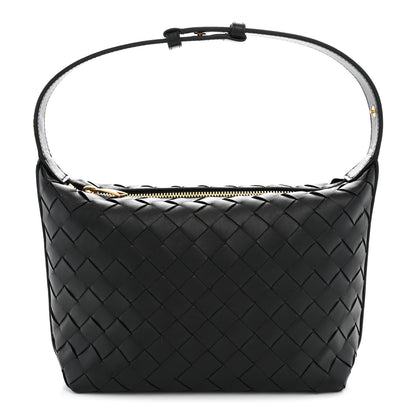 Bottega Veneta Calfskin Nappa Intrecciato Mini Wallace Black 1 of 13