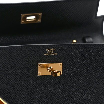Hermes Epsom Kelly Wallet To Go Black 6 of 11