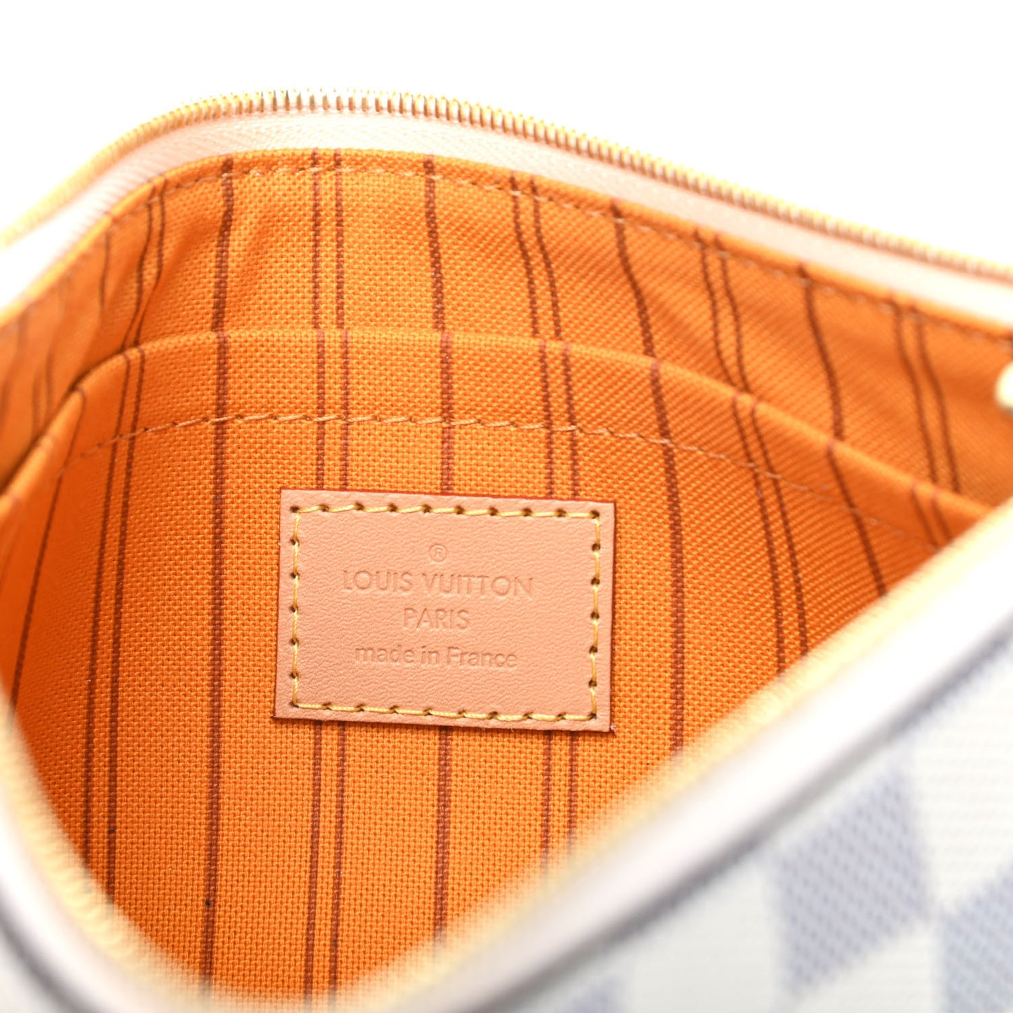 Damier Azur Braided Neverfull MM GM Pochette Pink