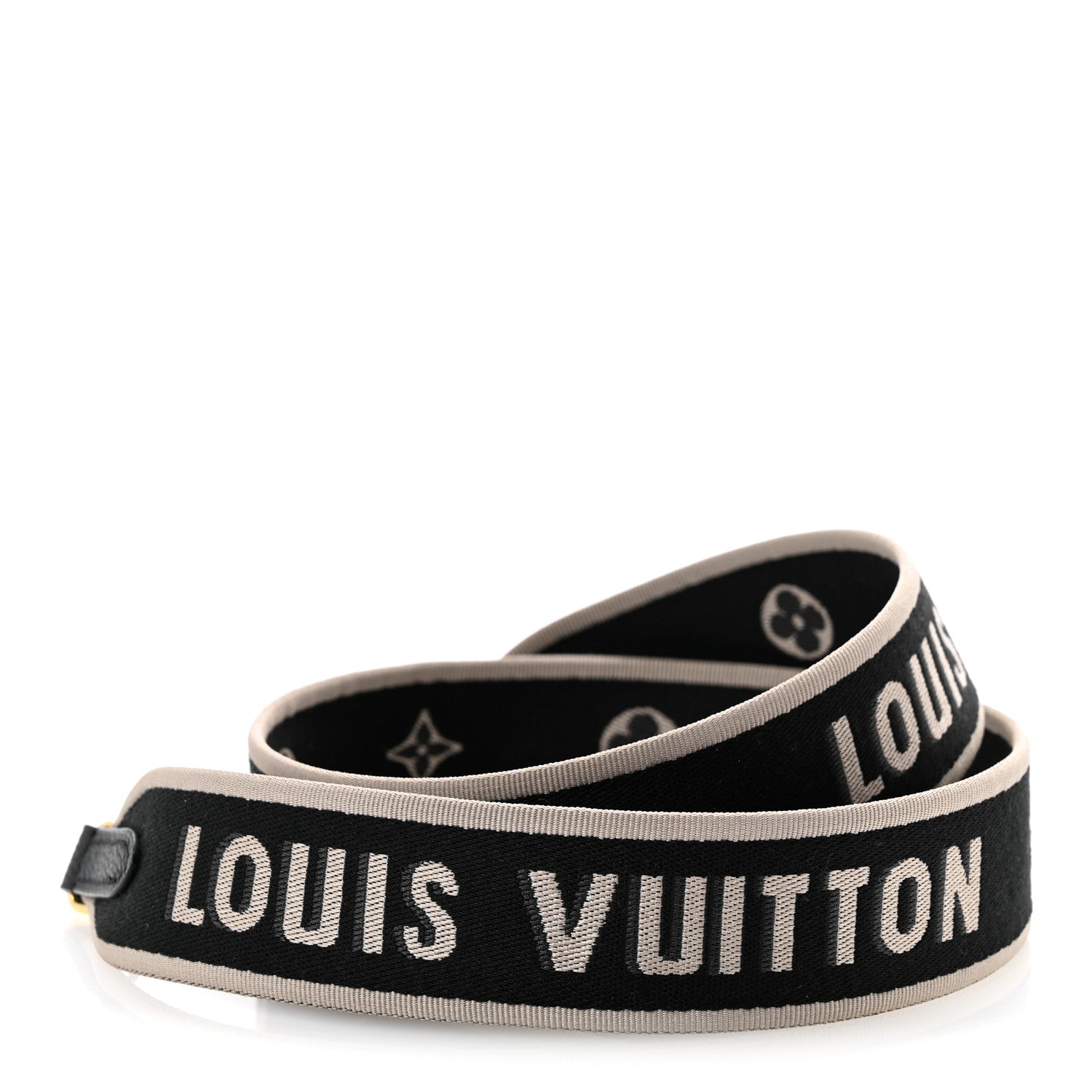 Louis Vuitton Jacquard Diane Shoulder Strap Black Ivory 4 of 6