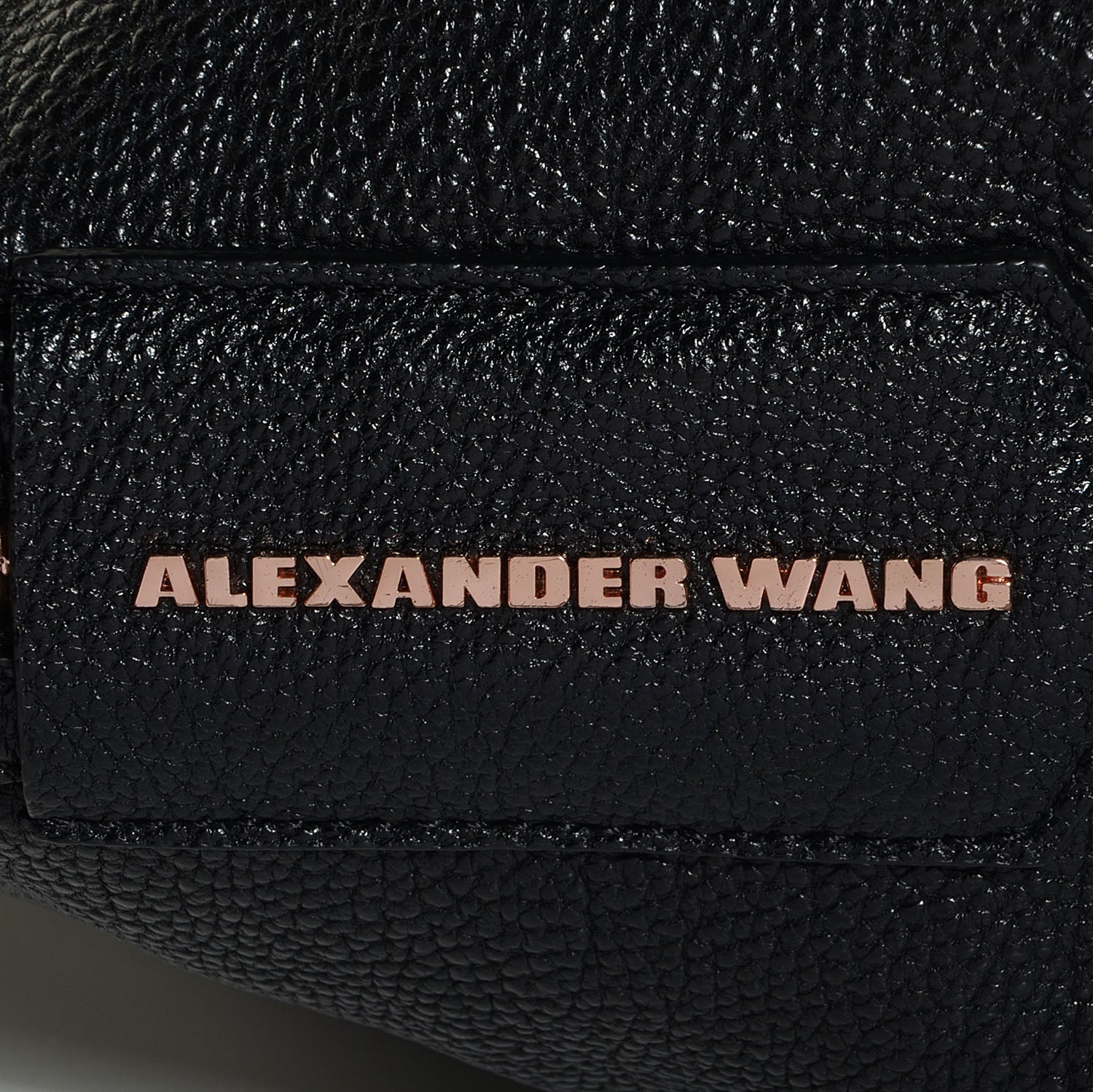 Alexander Wang Pebbled Leather Large Emile Black with Rose Gold Hardware 8 of 9