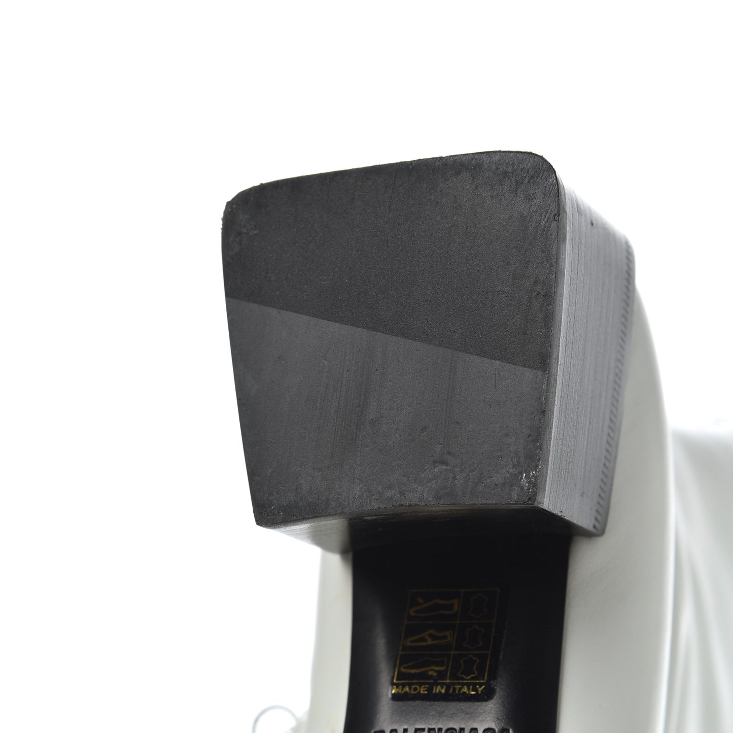 Calfskin Varenne BB Double Square Booties 36.5 White Gold