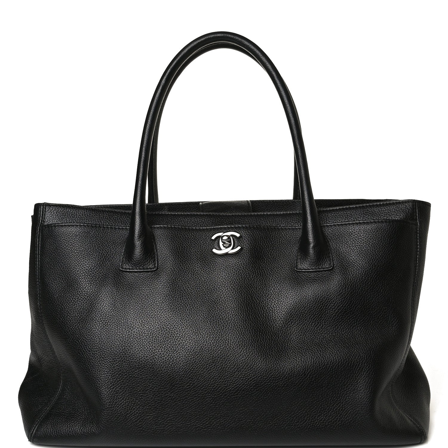 Chanel Calfskin Cerf Executive Shopper Tote Black 7 of 17