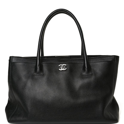 Chanel Calfskin Cerf Executive Shopper Tote Black 7 of 17