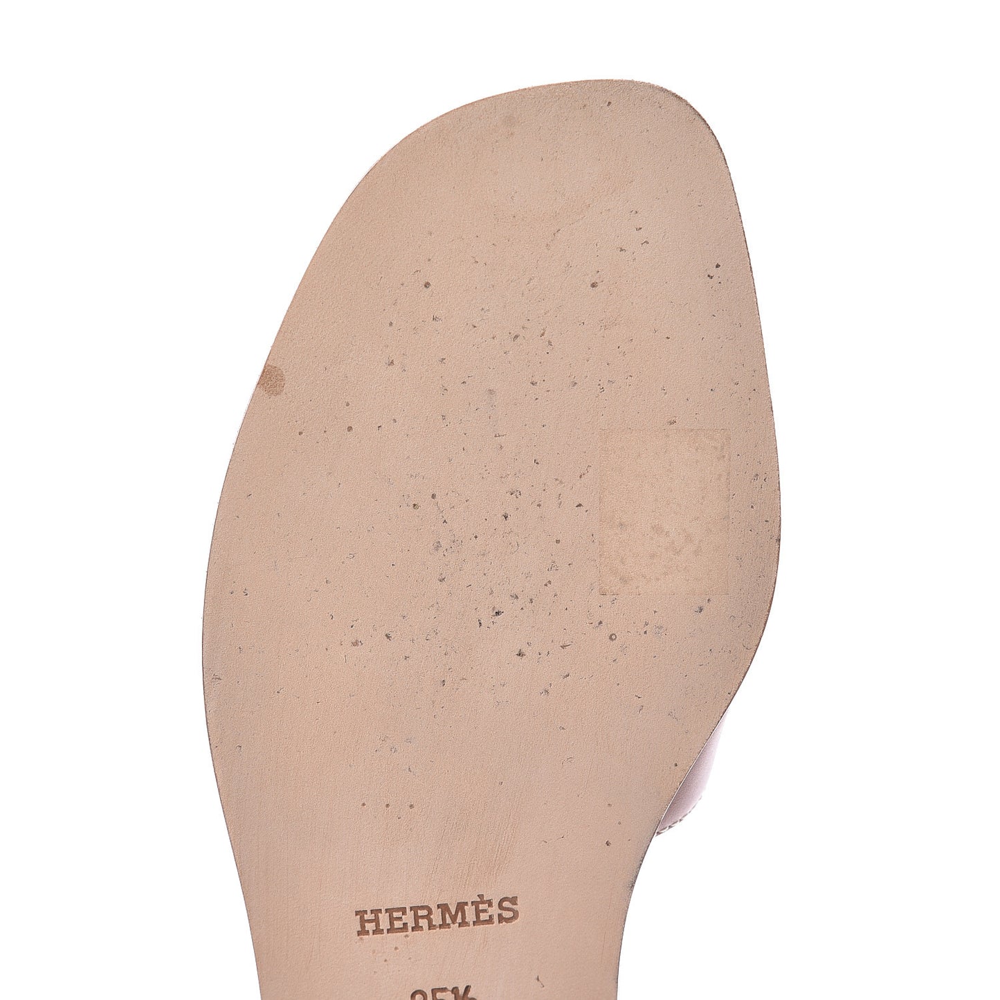 Box Calfskin Oran Sandals 35.5 Gold