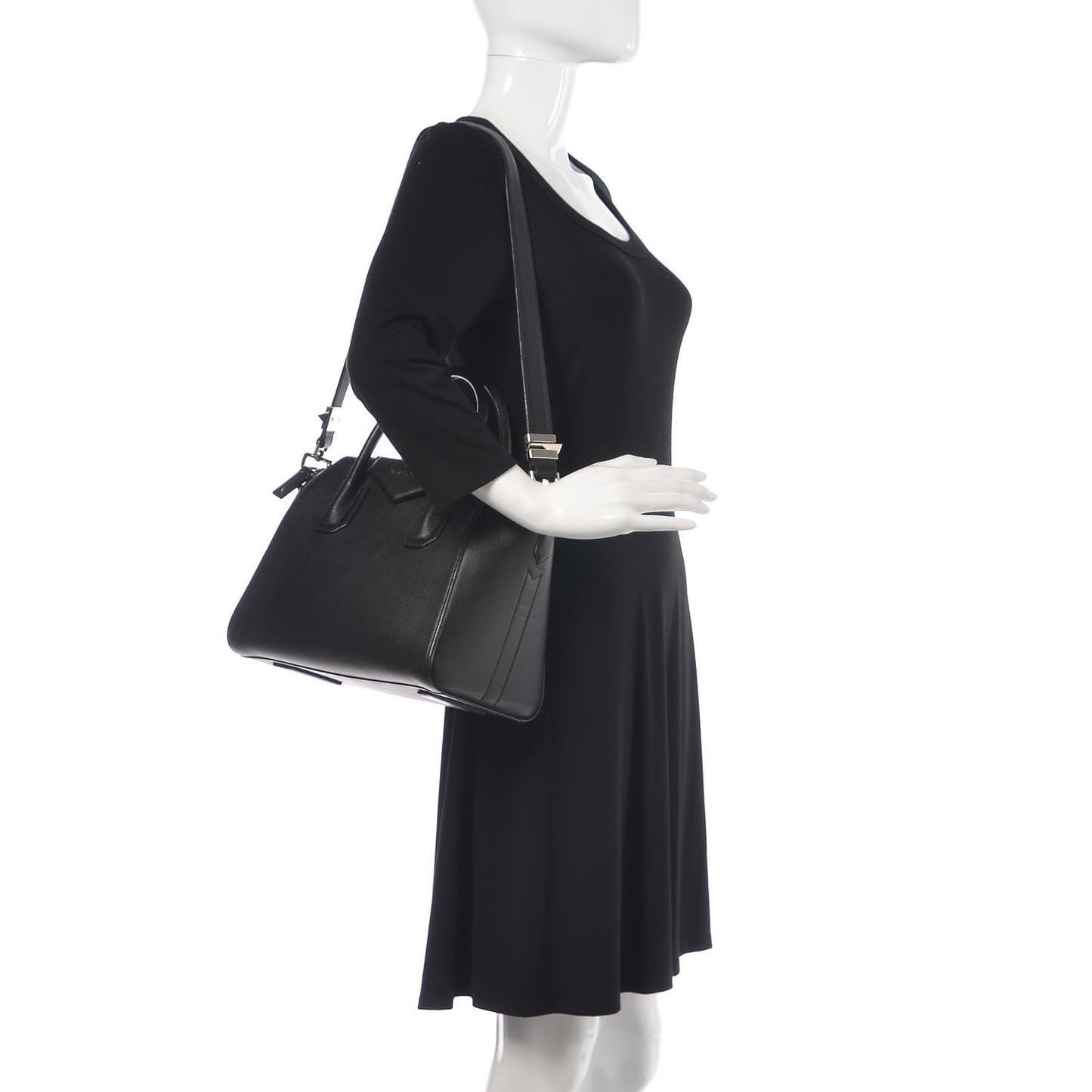 Sugar Goatskin Small Antigona Black