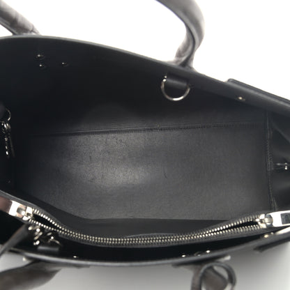Saint Laurent Calfskin Crocodile Embossed Small Sac De Jour Coal 5 of 9
