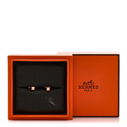 Hermes 18K Rose Gold Clou d'H Earrings 5 of 5