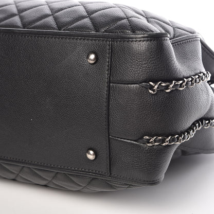 Chanel Calfskin Quilted Frame In Chain Tote Black 19 of 19