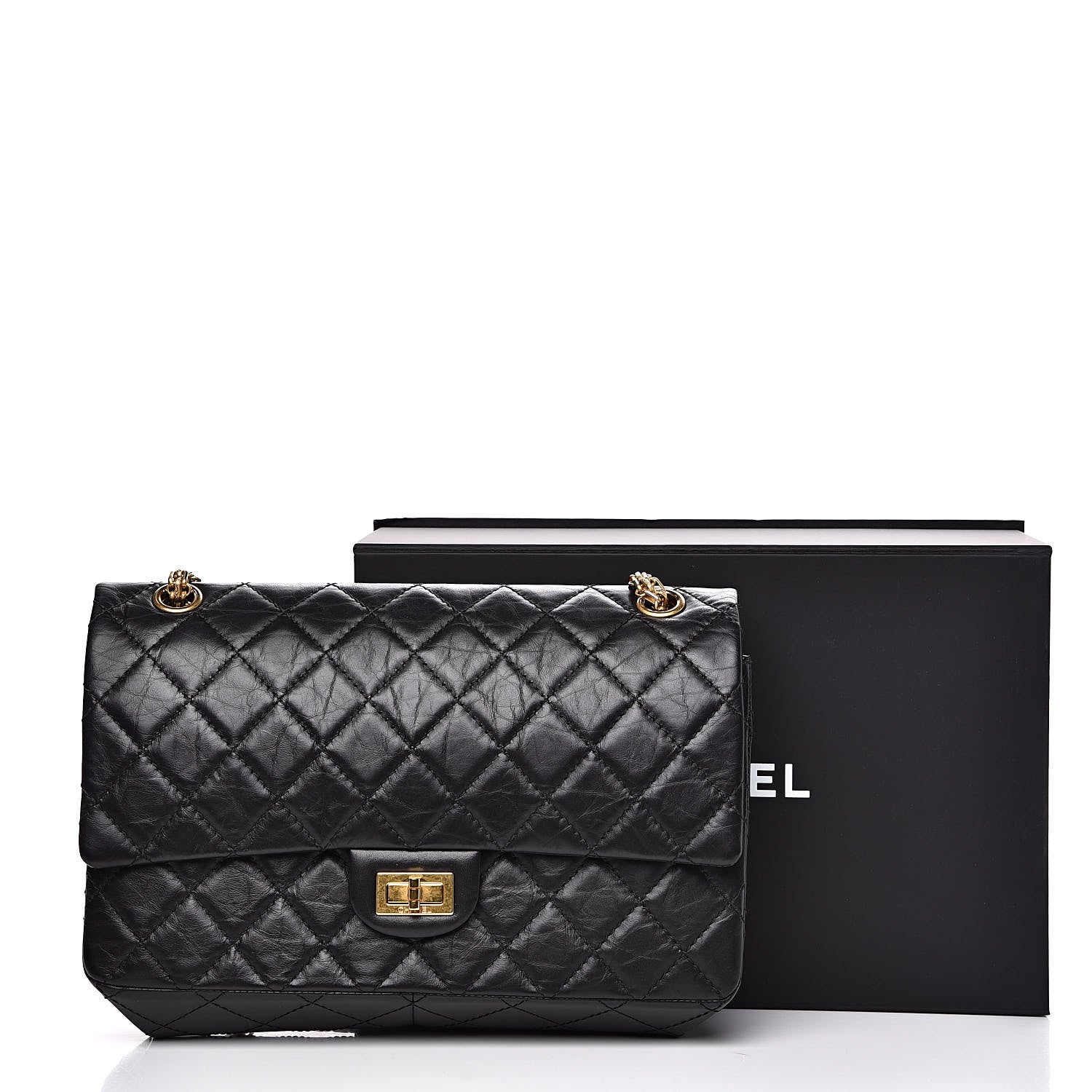 Chanel Aged Calfskin Quilted 2.55 Reissue 226 Flap Black 11 of 11