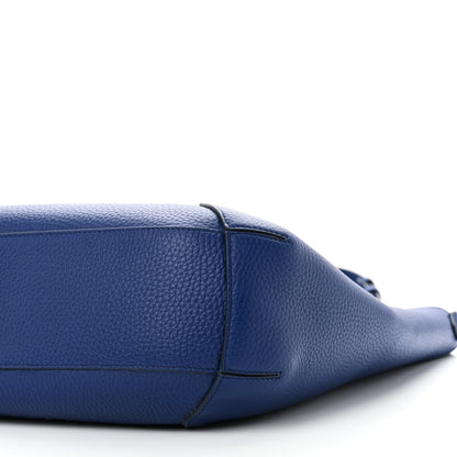 Alexander McQueen Grained Calfskin Medium Edge Tote Blue 9 of 9