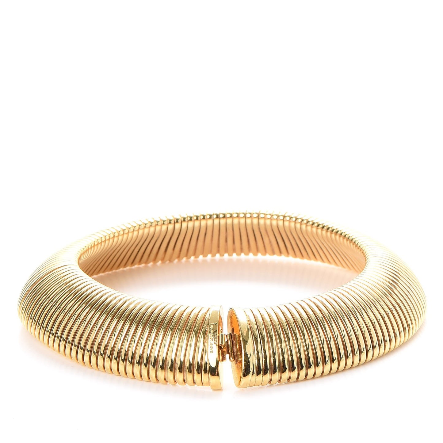 Brass Snake Chain Choker Gold