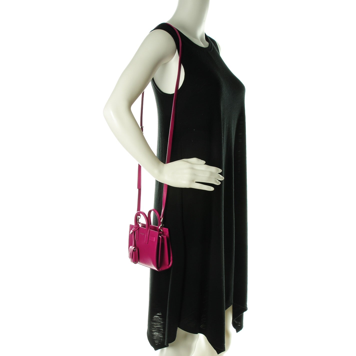 Calfskin Toy Sac De Jour Electric Pink