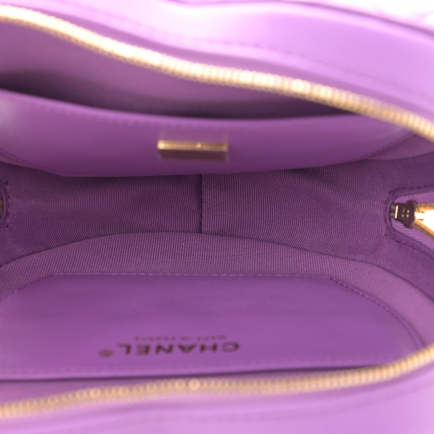 Chanel Lambskin Quilted CC In Love Heart Bag Purple 5 of 11