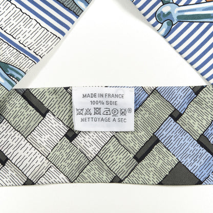 Hermes Silk Mors a Jouets Chemise Twilly Vert Amande White 3 of 3