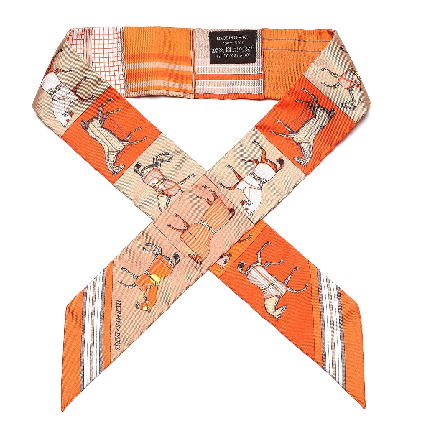 Silk Couvertures Nouvelles Twilly Vert Orange Jaune Capucine